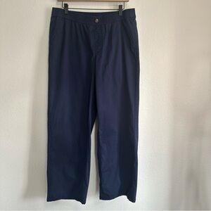 Denim and Company Navy Pants with Elastic Waist Size MP
